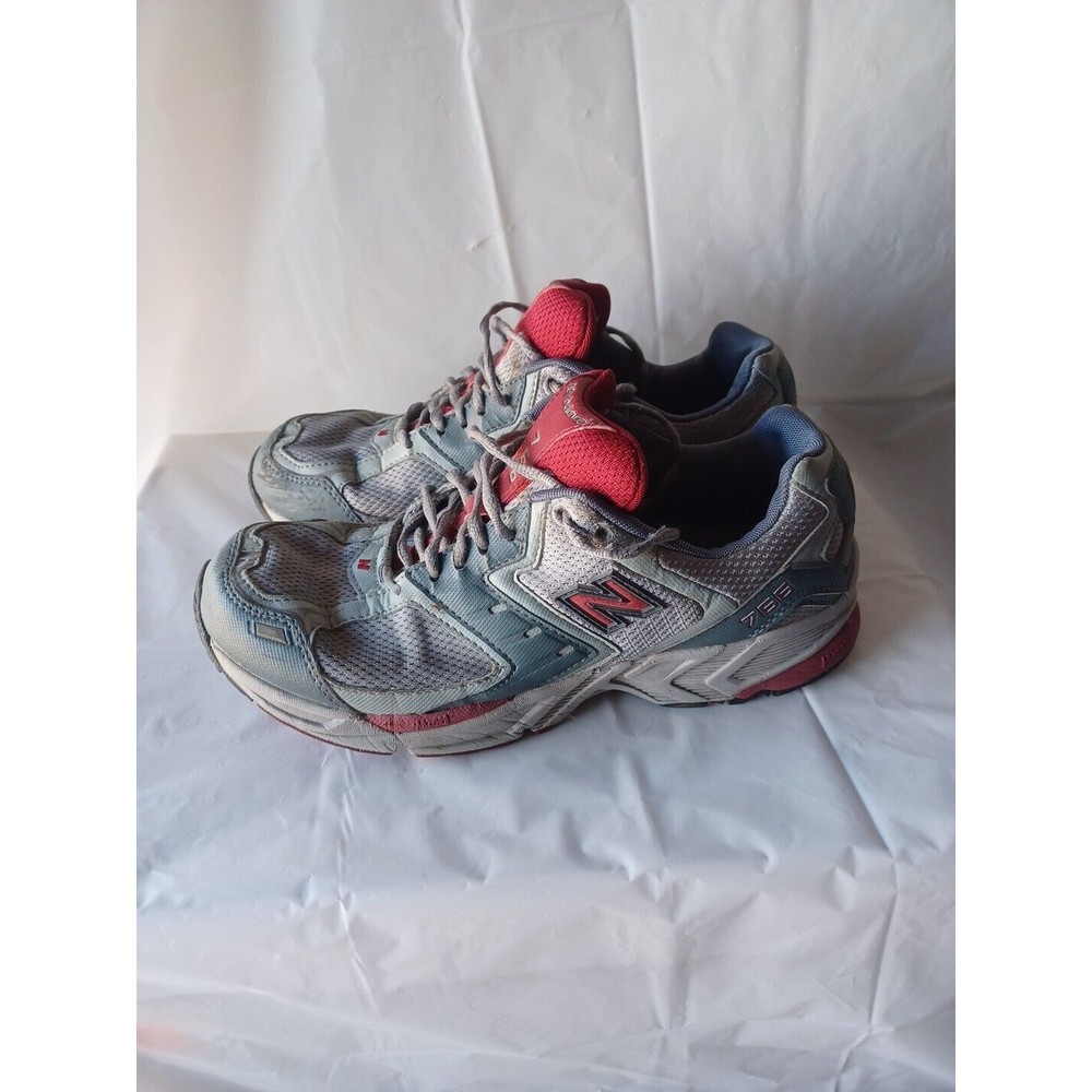 New Balance 766 Walking Shoes Sneakers Womens Size 9 B Gray Red Casual